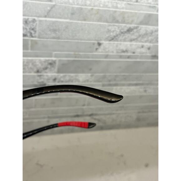 Carrera Unisex Black Red Wrap Sunglasses 8013/S D28M9 58▢17 125 "FRAMES ONLY" - Picture 4 of 8